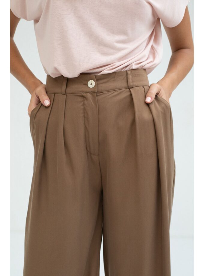 Pantalon Baguio camel Mus and Bombon Marie & l'Enchanteur boutique mode et cadeaux Valais