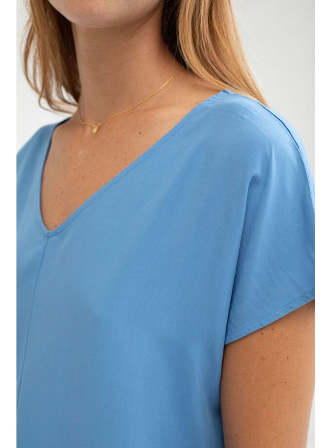 Samsir azul top (blouse Samsir azul) Mus and Bombon boutique Marie & l'Enchanteur ville Martigny en Valais concept-store Mode et Cadeaux