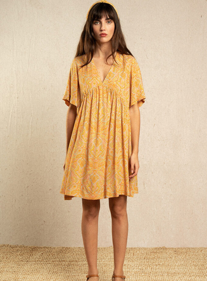 Robe Iseult orange